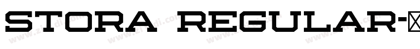 Stora Regular字体转换